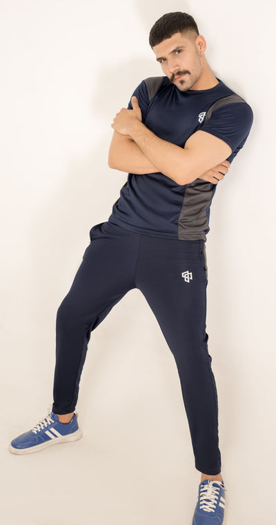 Active Wear Tracksuit Grey-NavyBlue