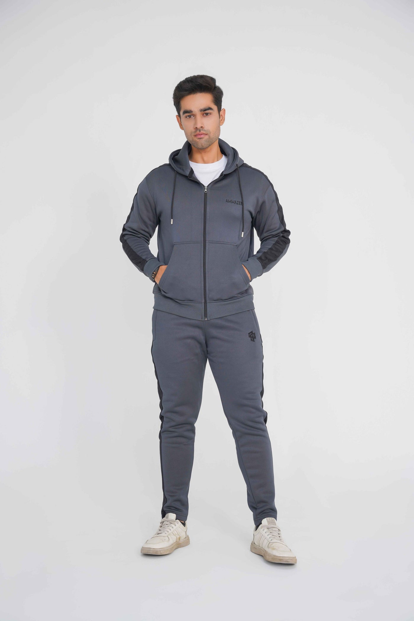 Premium Dark grey/black Winter Tracksuit