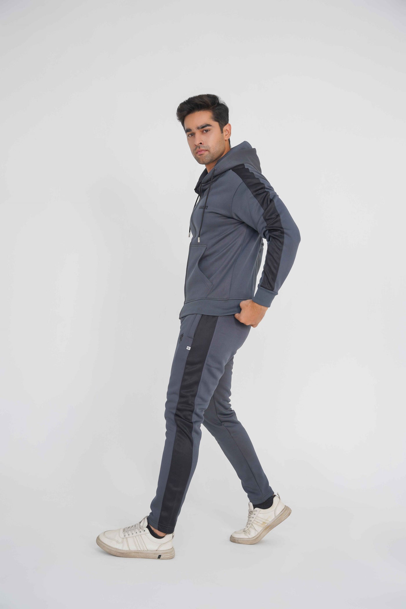 Premium Dark grey/black Winter Tracksuit