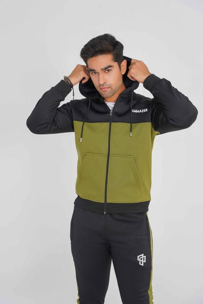 Hide & Seek Green/Black Winter Active wear