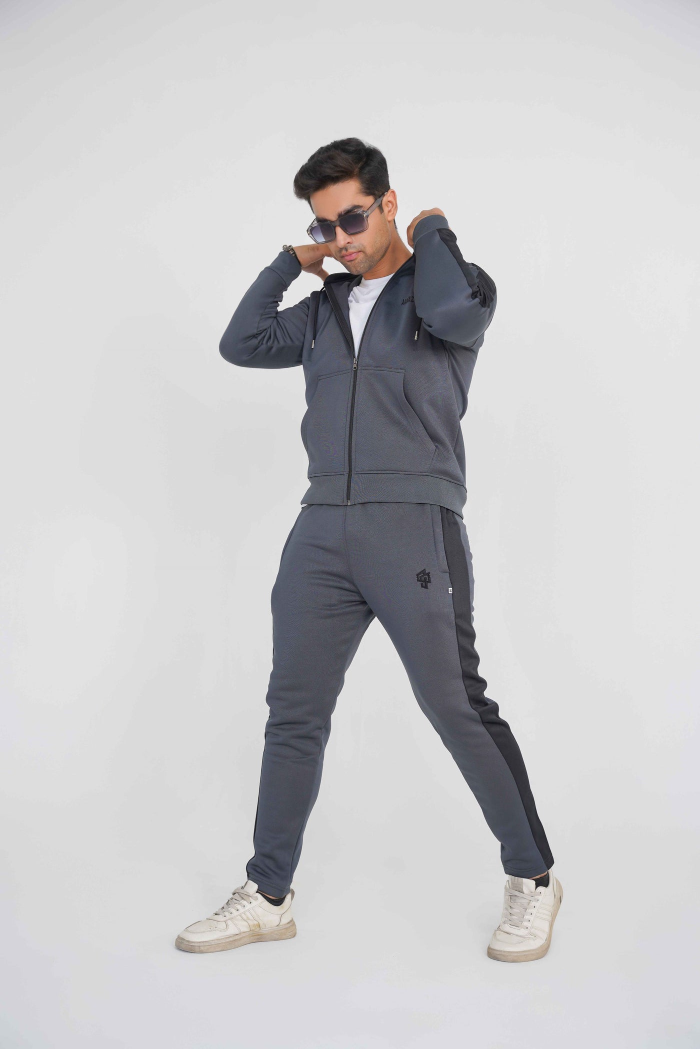 Premium Dark grey/black Winter Tracksuit