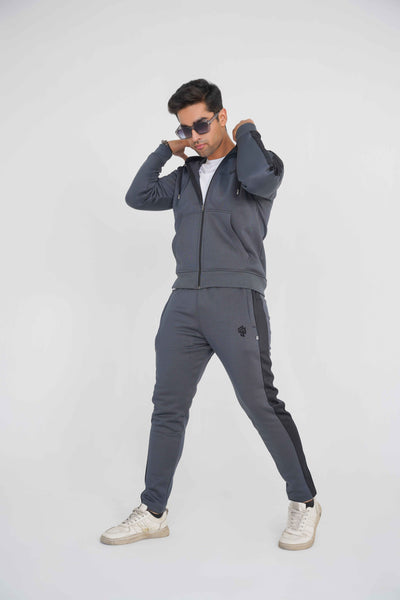 Premium Dark grey/black Winter Tracksuit