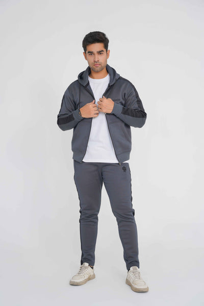 Premium Dark grey/black Winter Tracksuit