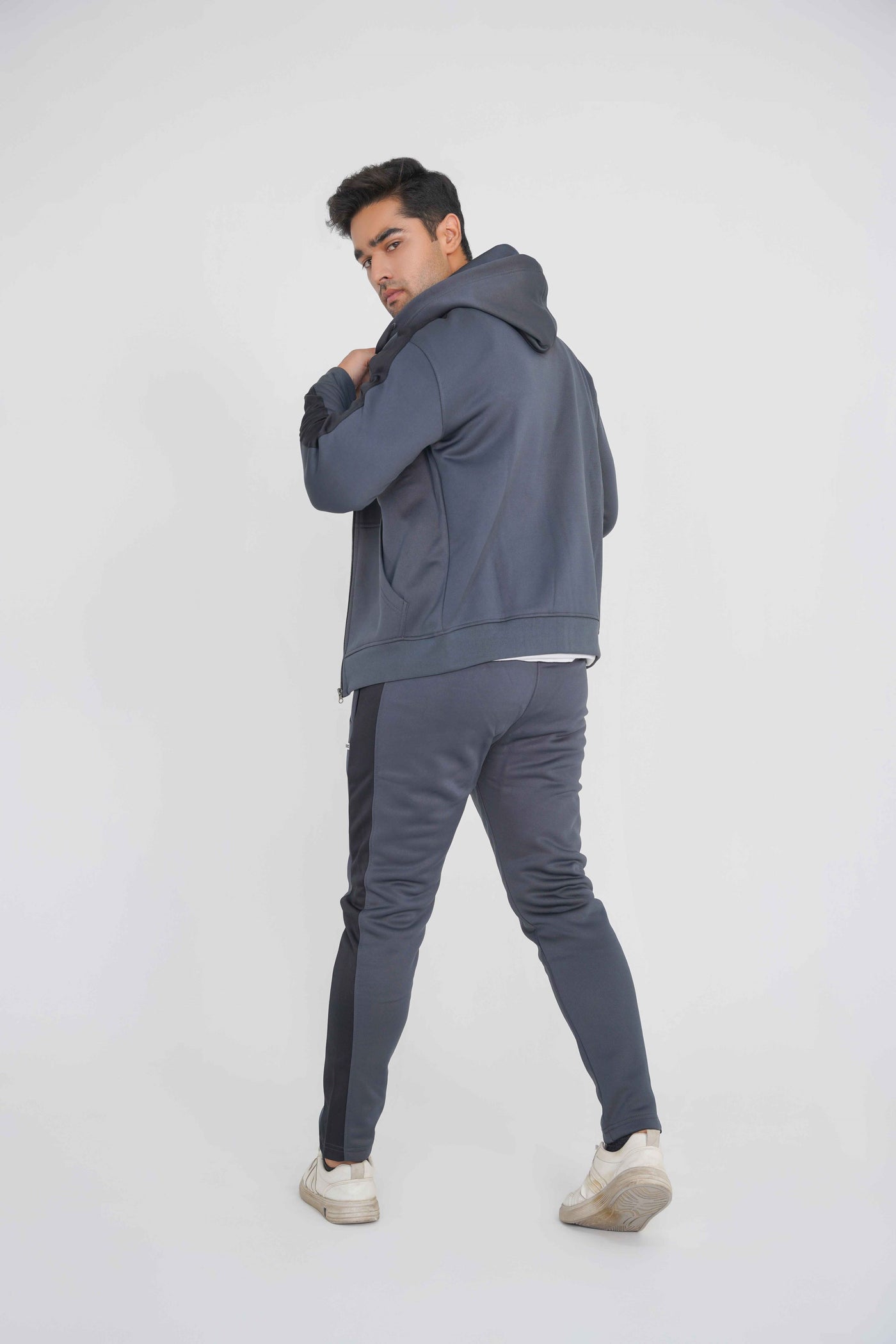 Premium Dark grey/black Winter Tracksuit